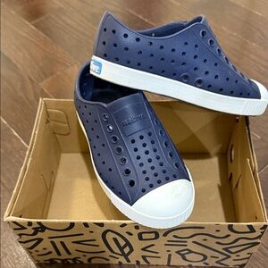 NIB Native Little Kids Navy Jefferson Slip-On Sneakers 10C